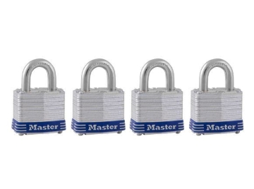 Picture of MASTER LOCK 40MM 19MM SHACKLE, 4 PIECES KEY-ALIKE LAMINATED STEEL PADLOCK