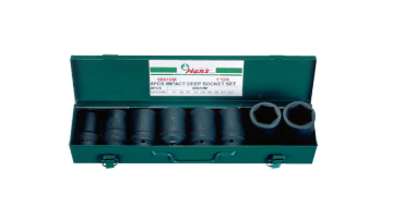Picture of Hans 1" Drive 8 Pcs. Deep Impact Socket Set - 88610 - Metric Size