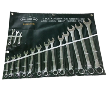Picture of S-Ks Tools USA 16Pcs Heavy Duty Combination Wrench Set-Metric Size, SKSCWSM16