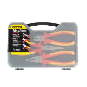 Show details for Stanley VDE Pliers Set 3PCS. ST84011 Picture of Stanley VDE Pliers Set 3PCS. ST84011