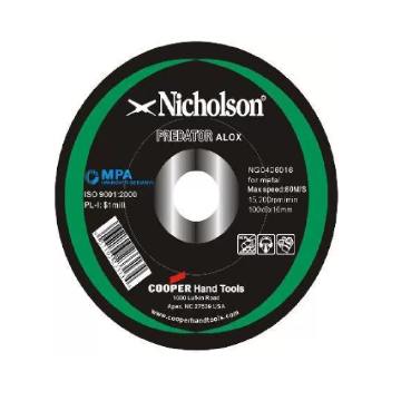 Picture of Nicholson 4" Cutting Disc, for stainless steel, super thin