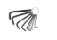 Picture of LOTUS LHK008M Hex Key Ring set Metric 8PC