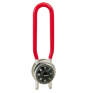 Picture of Master Lock Padlock, Standard Dial Combination Lock with Adjustable Shackle, 1-3/8 in. Wide, 1517D