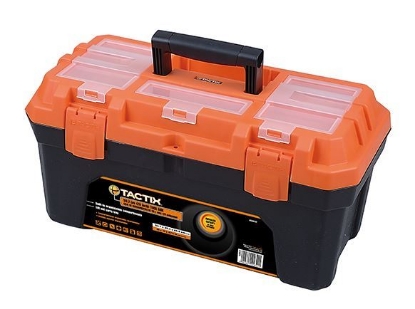 Picture of Tactix Plastic Tool Box - 4.5kg, Black