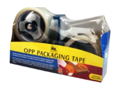 Picture of KL & LING Int Inc Packaging Tape with Dispenser KI614K/2CBCLR