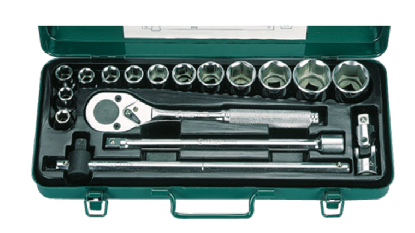 Picture of Hans 17 Pcs.12 Pts. Socket Wrench Set - Metric Size