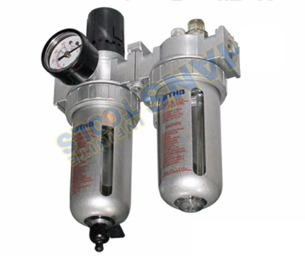 Picture of THB FRL802 Air Filter Regulator & Lubricator 1/4" NPT (FRL Type) (Silver)