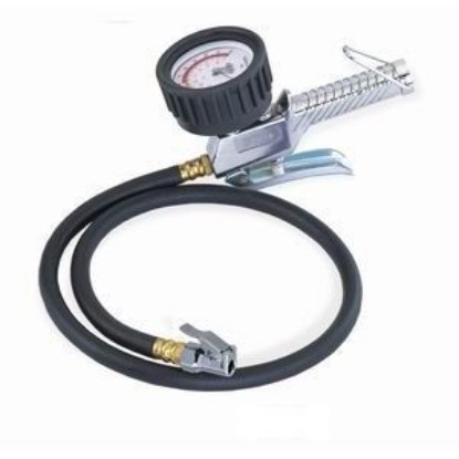 Picture of THB B24A 3" Dial Tire Inflator Gauge 0-200psi w/ 36" Hose