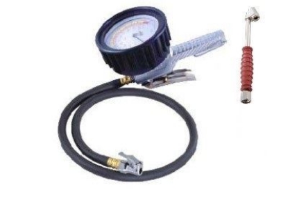 Picture of THB 4" Dial Inflator Gauge 0-200psi w/36" Hose
