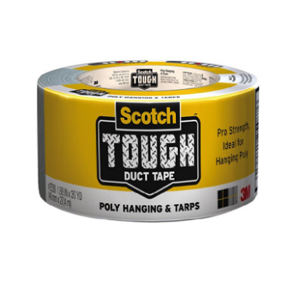 Picture of 3M Duct Tape Tough Poly Hang Tarps 30YD
