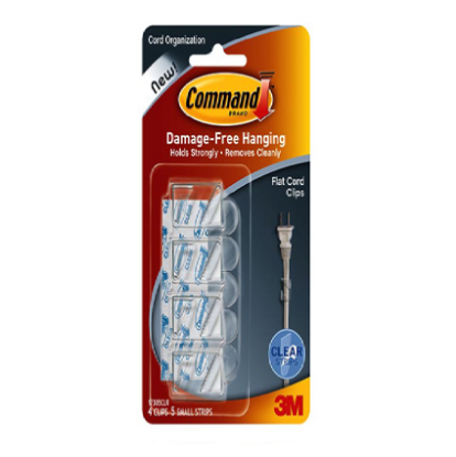 Picture of 3M Command Clear Flat Cord Clips