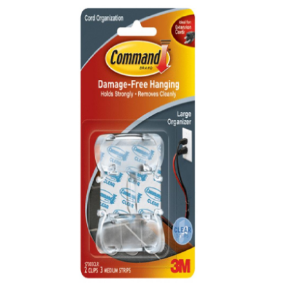 Picture of 3M Command Clear Cord Organizer Large