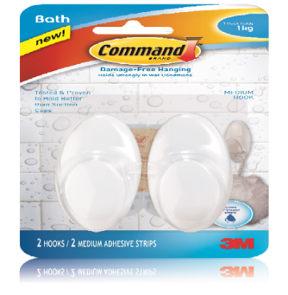 Picture of 3M Command Bath Med. Hooks 2pc.