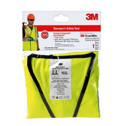 Picture of 3M safety vest surveyor hi-viz yellow