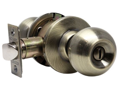 Picture of Ezset Bala 102C Series Satin Stainless Steel Cylindrical Privacy Knobset EZ102CBAUS5