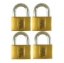 Picture of Brass Padlocks Key Alike 4 Pieces, Multi-Pack V140.60KA4