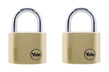Picture of Yale Classic Series Outdoor Solid Brass Padlock 35mm with Multi-pack - Y110/35/121/2
