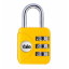 Picture of YALE DC TRAVEL LOCK MINI CODE LOCK YELLOW-YLHYP1/28/121/Y
