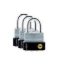 Picture of YALE DC 4 PC KEY-ALIKED CLASSIC SERIES BORON STEEL LAMINATED STEEL ZINC PADLOCKS 50MM-Y125501294