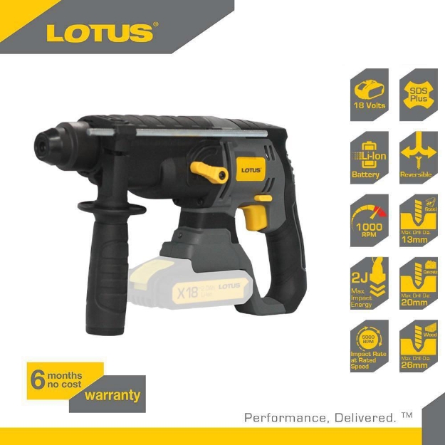 Picture of LOTUS Rotary Hammer 2KG 18V X-LINE LTBH18VLI