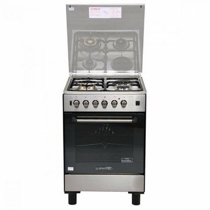 Picture of La Germania FS6031 21XTR 60cm range, 3 Gas + 1 Electric Hotplate | Gas Thermostat Oven with Safety Device │ Electric Grill with Rotisserie