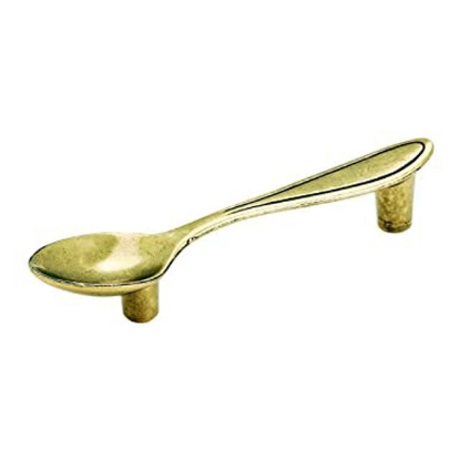 Picture of Amerock Pull Spoon Regency Brass and Saturated Chrome, AR9330R1