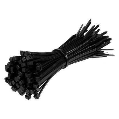 Picture of AME'S Cable Tie Black 2.5mm x 100 4"(100 pcs/pack), 2.5mm x 150 5.5"(100pcs/pack), 2.5mm x 200 6"(60pcs/pack), S7092