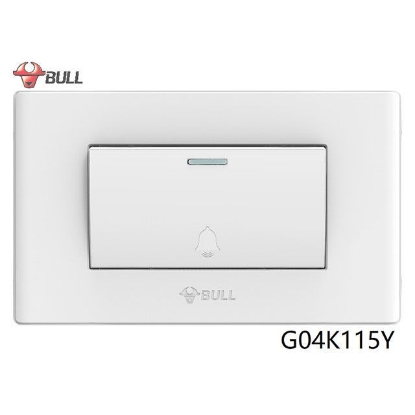 Picture of Bull 1 Gang Doorbell Switch Set (White), G04K115Y