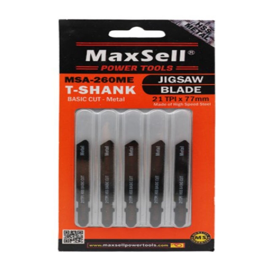 Picture of MaxSell Basic Cutting T-Shank Jigsaw Blade for Metal, MSA-260ME