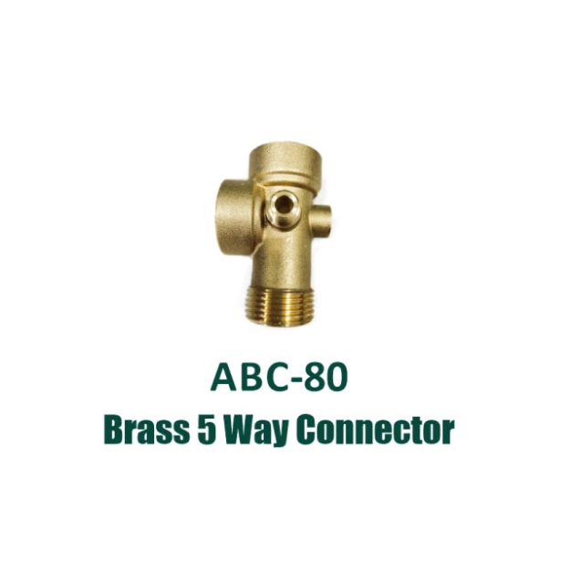 Picture of ARMADA Brass 5 Way Connector - ABC-80