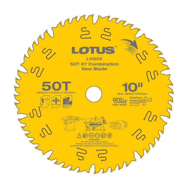 Picture of LOTUS X1® Combination Saw Blade L1050X