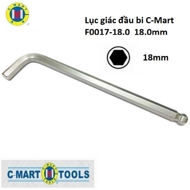 Picture of C-MART BALL POINT HEX KEY-EXTRA LONG ARM - F0017