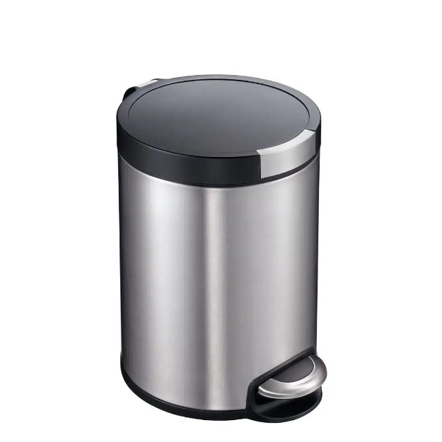 Picture of EKO ARTISTIC STEP BIN 5L BRUSHED STAINLESS STEEL - EASBBSS1300