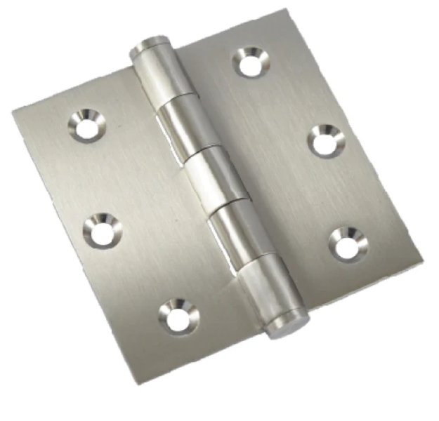 Picture of YALE  DC 2 BALL BEARINGS BUTTON TIPPED HINGE SATIN STAINLESS STEEL 3.5 X3.5X20MM-YLH2BBBT35X35X20SSSD