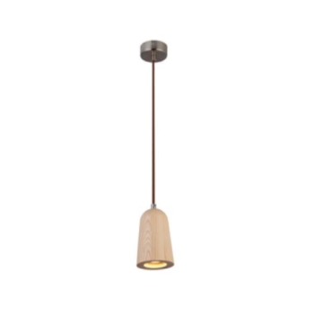 Picture of ACO ASHWOOD BELL PENDANT LIGHT BEECH 5W