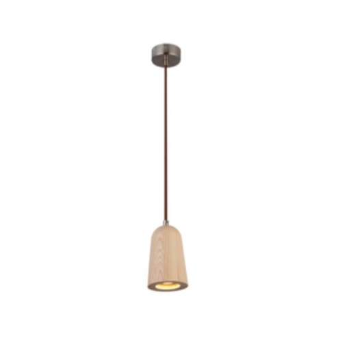 Picture of ACO ASHWOOD BELL PENDANT LIGHT BEECH 5W
