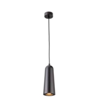Picture of ACO ASHWOOD ROUND TUBE PENDANT LIGHT BLACK 6W