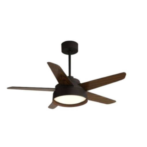 Picture of ACO AMAIA 5-BLADE CEILING FAN WITH LED LIGHT 52" RUBBED BRONZE