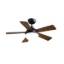 Picture of ACO RAKIA 5-BLADE CEILING FAN WITH LED LIGHT 52" RUBBED BRONZE