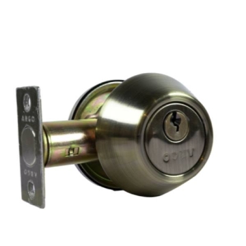 Picture of Argo Deadbolt Single Cylinder Antique Brass, ARG2001US5