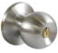 Picture of GATEMAN KNOBSET TUBULAR ENTRANCE SATIN STAINLESS STEEL