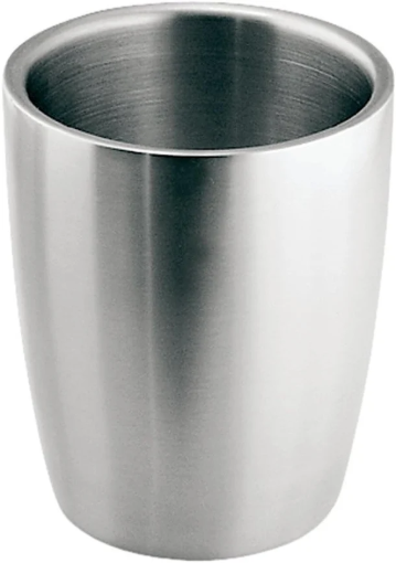 Picture of INTERDESIGN RAIN TUMBLER 3.25X4.25 CLEAR/BRUSHED STAINLESS STEEL