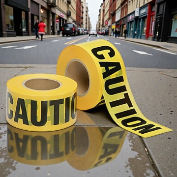 Picture of KL & LING WARNING/CAUTION TAPE 3" X 300M YELLOW/BLACK