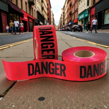 Picture of KL & LING WRNG/DANGER TAPE 3" X 300M RED/BLACK